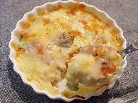 簡単♪サーモンのクリームドリア